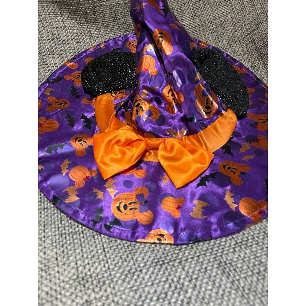 Disney Store Kids Halloween Minnie Mouse Ears Witch Fancy Dress Costume Hat